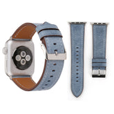 For Apple Watch Series 10 42mm / 9&8&7 41mm / SE 3&SE 2&6&SE&5&4 40mm / 3&2&1 38mm Fresh Style Genuine Leather Watch Band